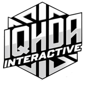 IQHDA Interactive logo featuring modern design elements representing augmented reality and innovation